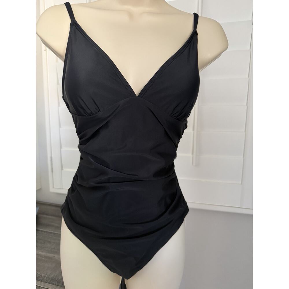 Cupshe Women's Small One Piece Swimsuit Tummy Control V-Neck Bathing Suits Bohoβ